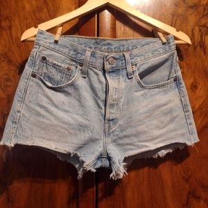 Levi's Light Blue Denim Jean Shorts